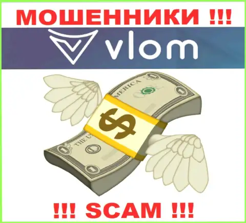 Брокер Vlom Com промышляет только на прием финансовых средств, с ними Вы ничего не сможете заработать