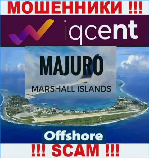 Регистрация АйКьюЦент Ком на территории Majuro, Marshall Islands, дает возможность разводить доверчивых людей