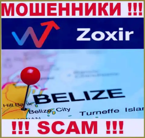 Контора Zoxir - это мошенники, находятся на территории Belize, а это оффшор