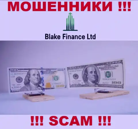 В дилинговом центре Blake Finance требуют оплатить дополнительно проценты за вывод вложенных денежных средств - не поведитесь