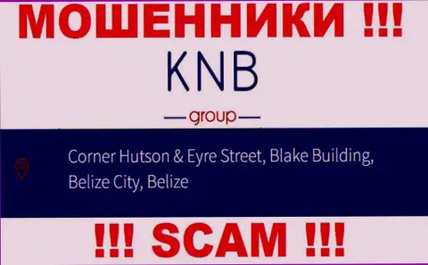 Деньги из компании KNB Group вывести нельзя, так как расположены они в офшорной зоне - Corner Hutson & Eyre Street, Blake Building, Belize City, Belize