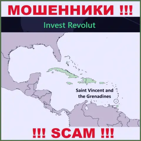 Invest Revolut расположились на территории - St. Vincent and the Grenadines, остерегайтесь совместной работы с ними