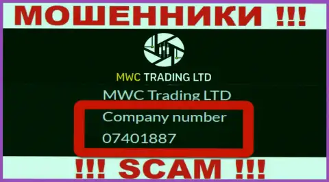 Будьте очень бдительны, присутствие регистрационного номера у компании MWC Trading LTD (07401887) может быть приманкой