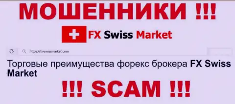 Тип деятельности FX Swiss Market: Forex - хороший заработок для мошенников