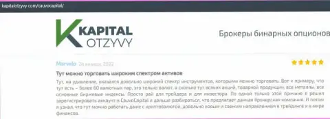 О брокерской компании КаувоКапитал Ком несколько комментариев на сайте kapitalotzyvy com